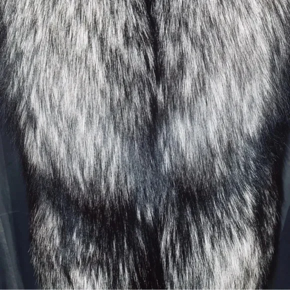 Genuine Saga Fox Fur Stole Wrap Scarf Bolero Jacket Coverup Opera Coat